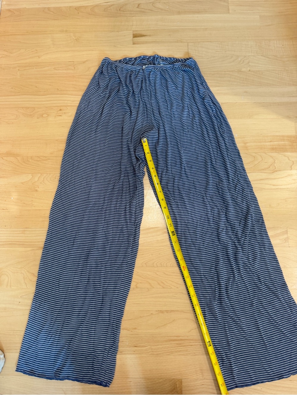 aerie Blue and White Striped Pajama Bottoms